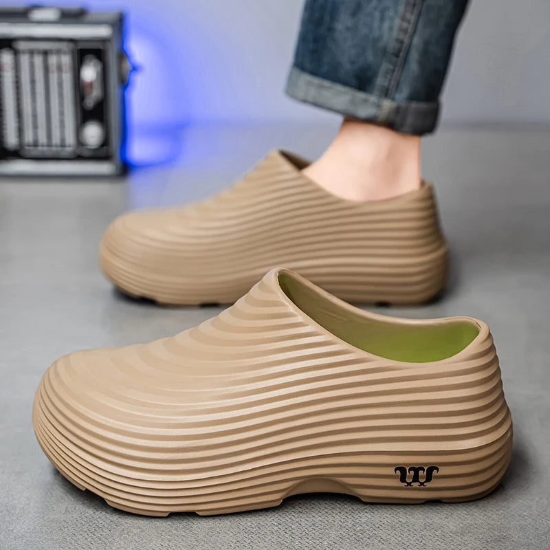 Waterproof Anti-skid Oil Proof Chef Kitchen Shoes Soft Working Footwear Without Steel Cap Clogs Garden Beach Shoes Summer