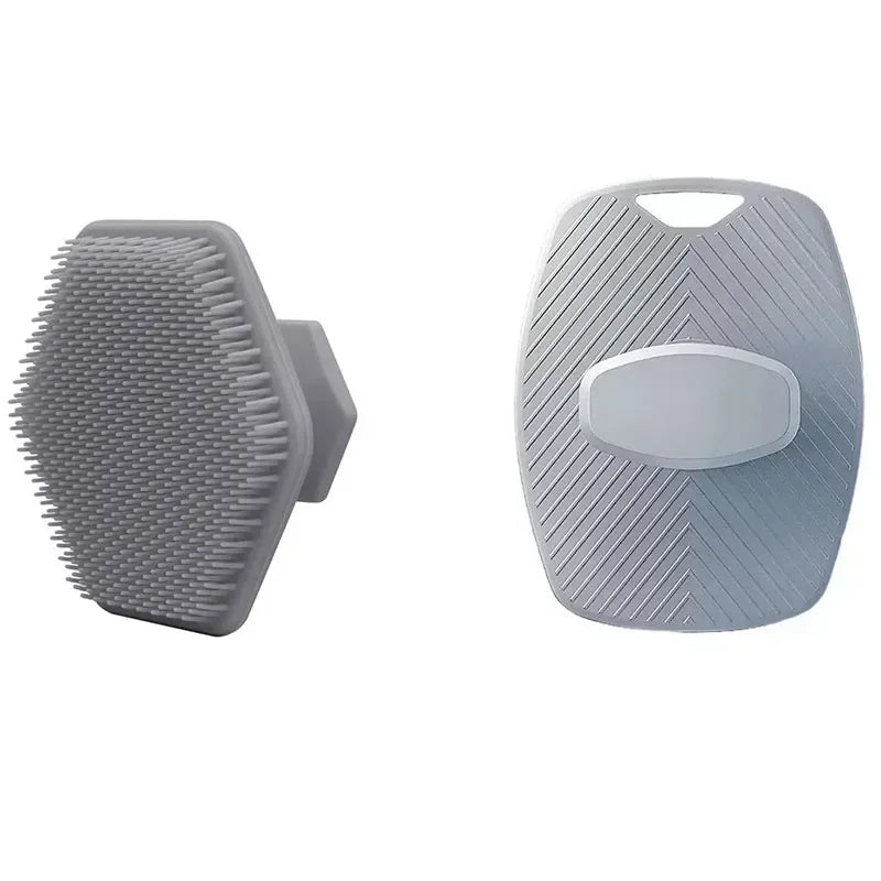 Silicone Cleaning Brush Face Cleansing Scrubber Massager Manual Facial Cleansing Brush Exfoliating Gentle Beard Skin Care Tool