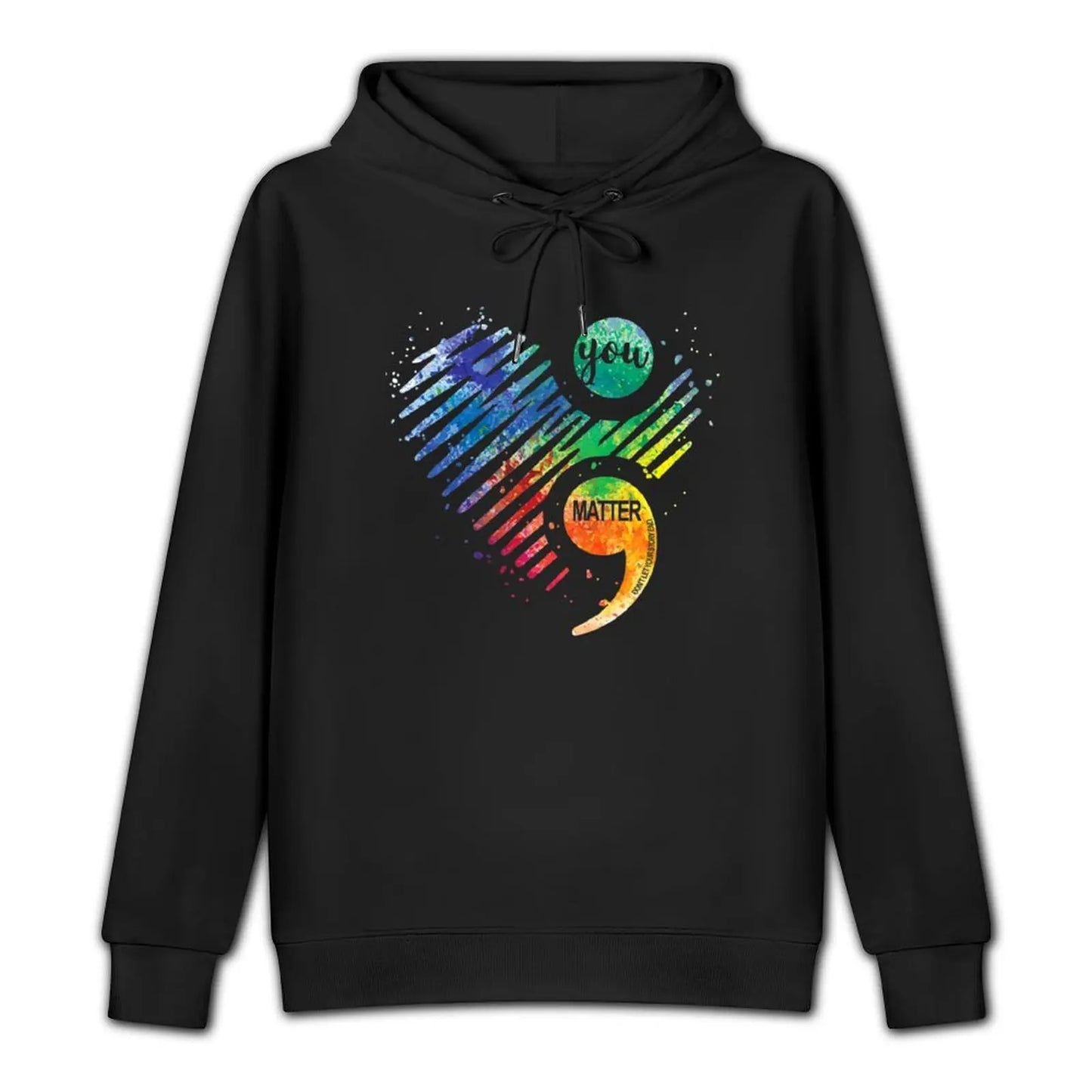 Suicide Prevention Awareness Heart Hoodie men's sweat-shirt set japanese style men's coat new in hoodies & sweat-shirt