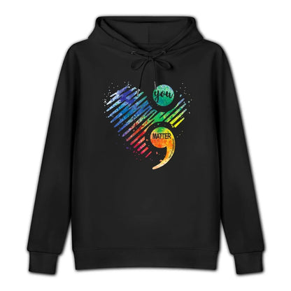 Suicide Prevention Awareness Heart Hoodie men's sweat-shirt set japanese style men's coat new in hoodies & sweat-shirt