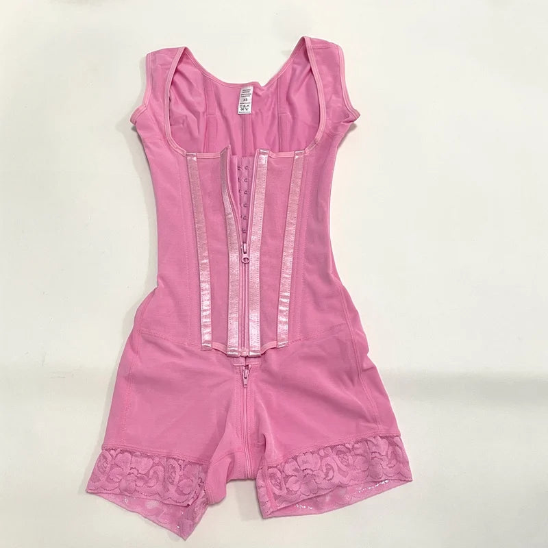 Body Shaper Women Colombian Fajas Shapewear Bodysuit 9-bone High Compression Girdles Double Tummy Control Full Body Open Crotch