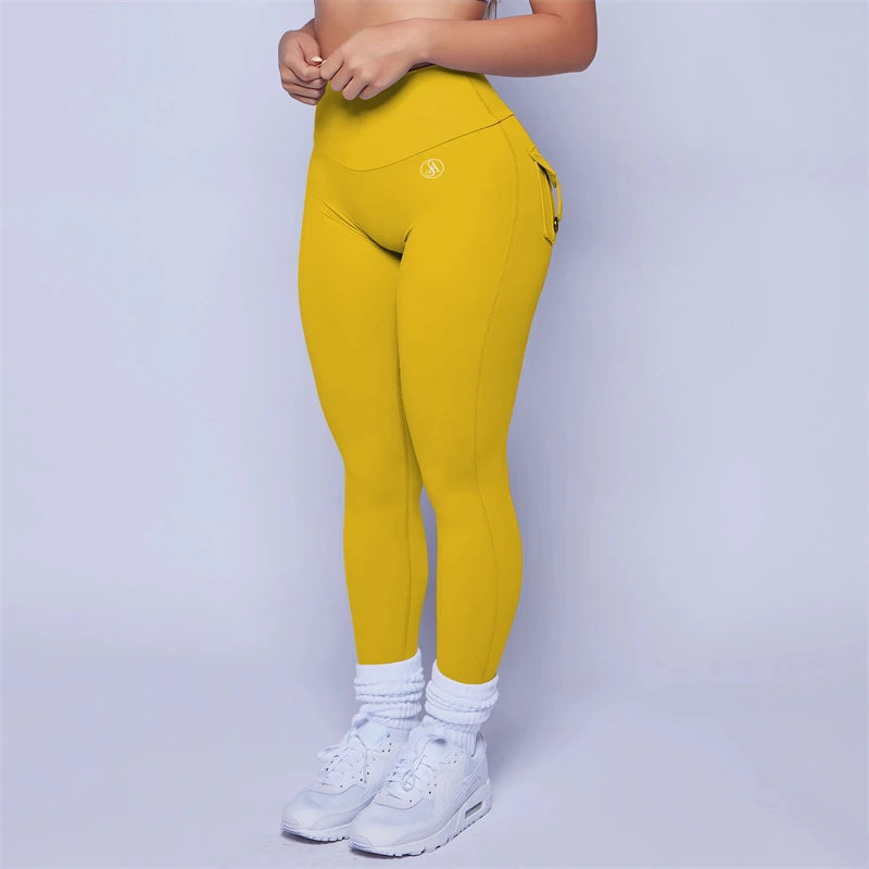 2026 Allure The Band Gym Leggings Women High Waist Tights Pants Peach Hip with Pockets Women Workout Gym Leggings ATB Yoga Pants