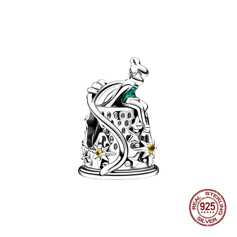 Charms 925 Silver Disney Series-Witch Charms Beads Fits 3mm Original Bracelet Necklace Womens DIY Fine Jewelry Gift Hot Sale