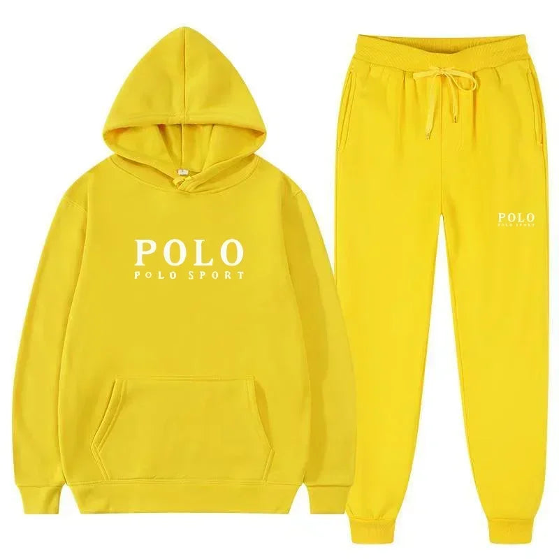 Autumn and Winter 2025 New Men's casual Set outdoor fashion jogging men's and women's hooded sweatshirt and pants 2-piece set