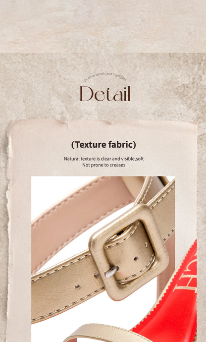 High heel sandals luxury brand 2025 summer new simple design wrap heel Girl