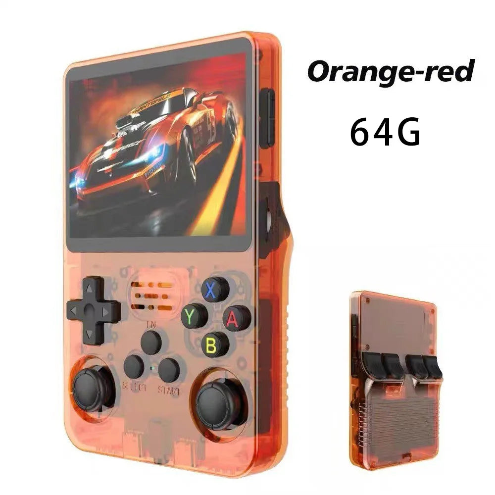 R36S Classic Retro Game Console with ARKOS System Video Games Single Card Portable Hand-held Gaming Console Kids Gift 3.5 Inch