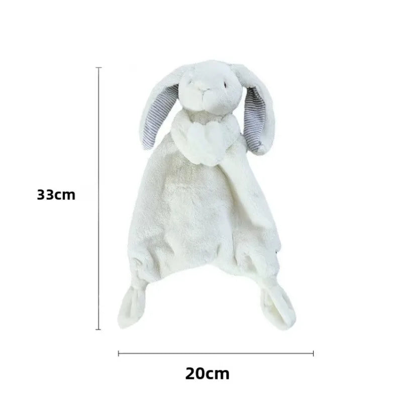 Personalized Embroidery Name Cute Rabbit Organic Cotton Soothing Towel Sleepping Doll for Baby Shower Birth Gift Autumn 2025