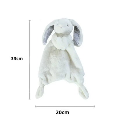 Personalized Embroidery Name Cute Rabbit Organic Cotton Soothing Towel Sleepping Doll for Baby Shower Birth Gift Autumn 2025