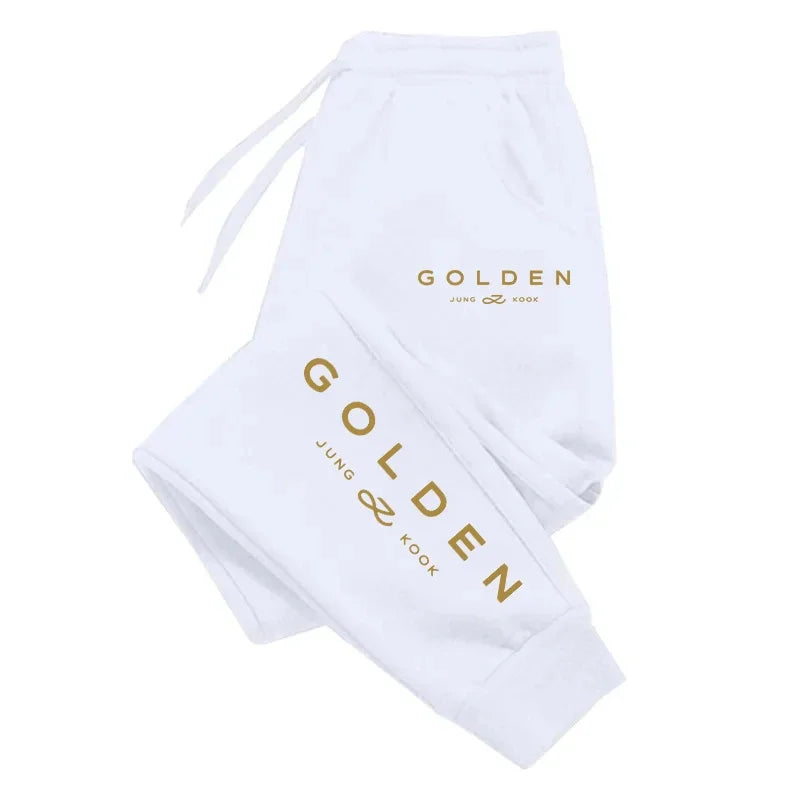 K-Pop Sweatpants for Women Jung Kook Fans Casual Fashion Trousers Girls Four Season Home Outdoor Comfortable Soft Jogging Pants