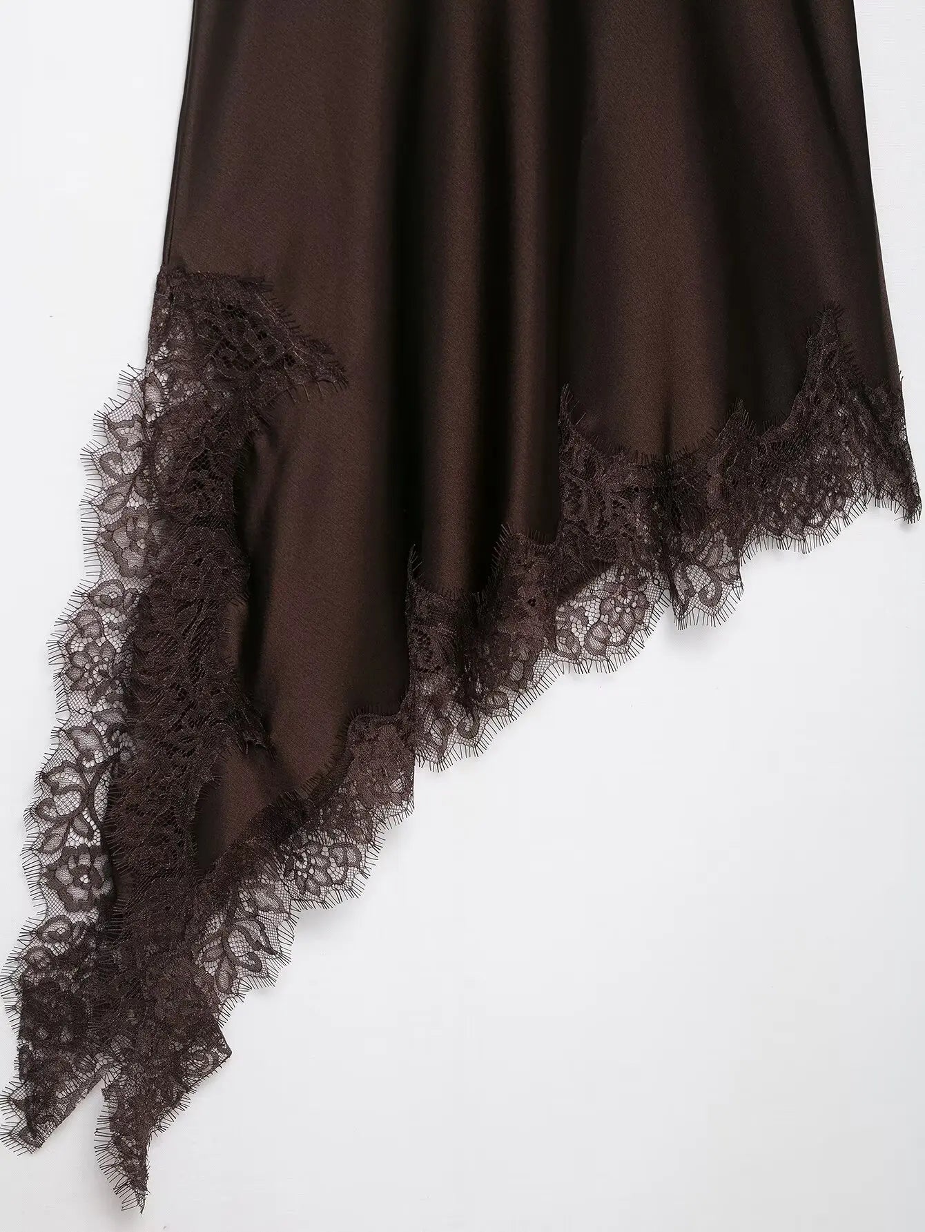 UNIZERA Women's Lace Asymmetrical Dress Sexy Suspender Summer 2025 New Temperament Fashionable