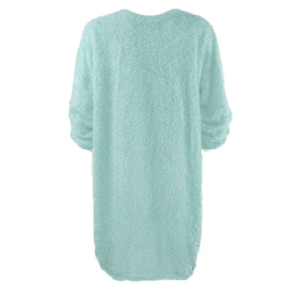 Women Winter Sweater Knit Crewneck Warm Long Sleeve Casual Sweatshirts Dress Casual Breathable Winter Warm Comfort Dress