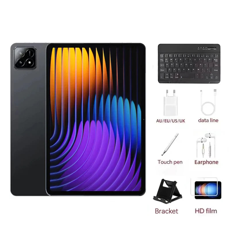 2026 New Original Pad 7S Pro Tablet 22GB+2TB Android 14 Snapdragon 8 Gen 2 11inch 5G Dual SIM WiFi GPS 4K HD Children's Tablets