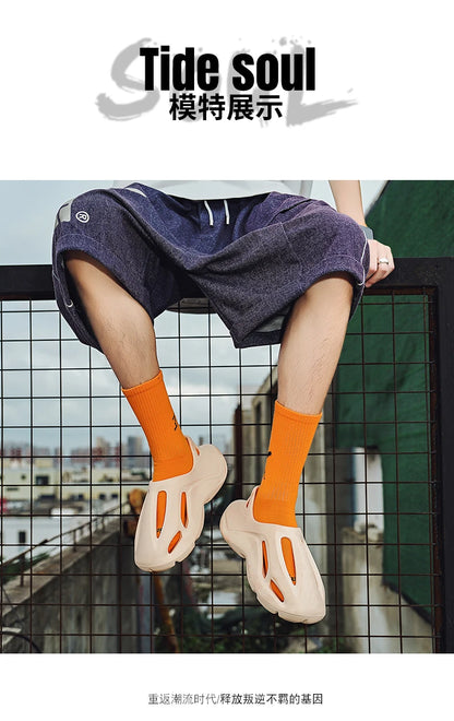 Sandals Mens Slippers Summer EVA Hole Sandals Man Shoes Brand Beach Platform Water Slides Unisex Hollow Sandals Men Casual Shoes