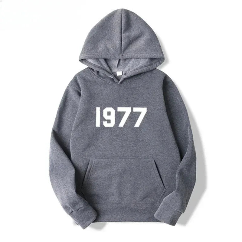 1977 New Fashion Men's and Women's Hoodies Hip Hop Street Brand High Quality Hot Selling Men's and Women's Sports Hoodies