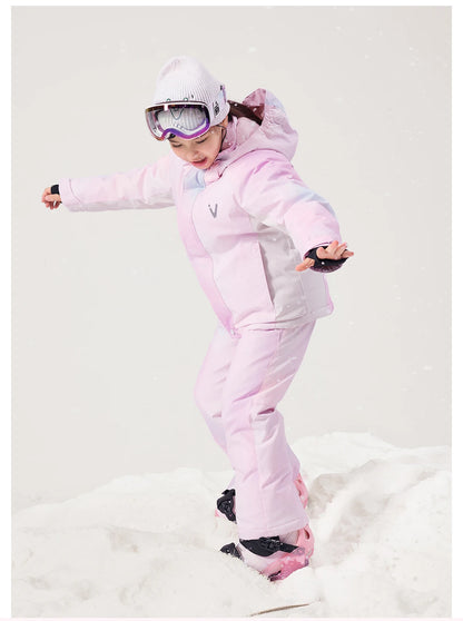 VECTOR Ski Pants Boys Girls Children Outdoor High-quality Windproof, Waterproof and Warm Snow Winter Ski Snowboard Pants Brand