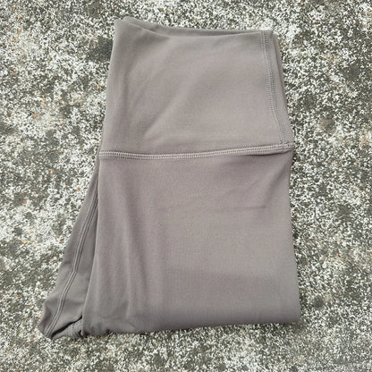 Solid Color Back Waist Pocket High Waist Yoga Legging Women Sport Cropped Pants Butter Athletic Gym Comprehensive Training Jog