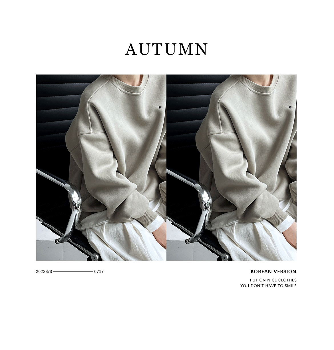 NS Pure Color Lazy Loose BF Hoodie Women's Simple Shape Sweatshirt Long Sleeve Letter Embroidery Top Casual Style Cotton Blend