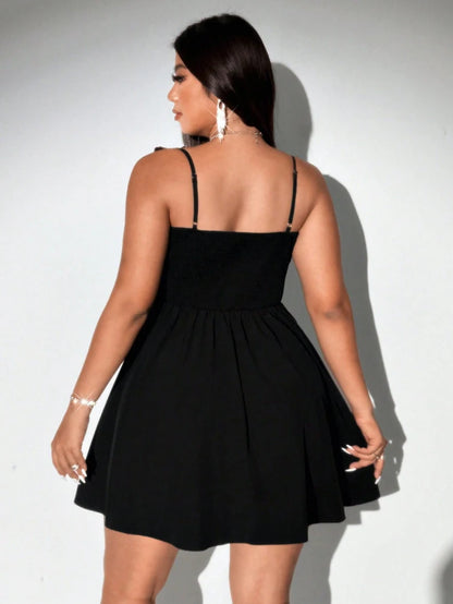 Plus Size Suspenders Sexy Bowknot Party Dinner Dresses Dresses Pure Color Casual Elegant Evening Party Party Dinner