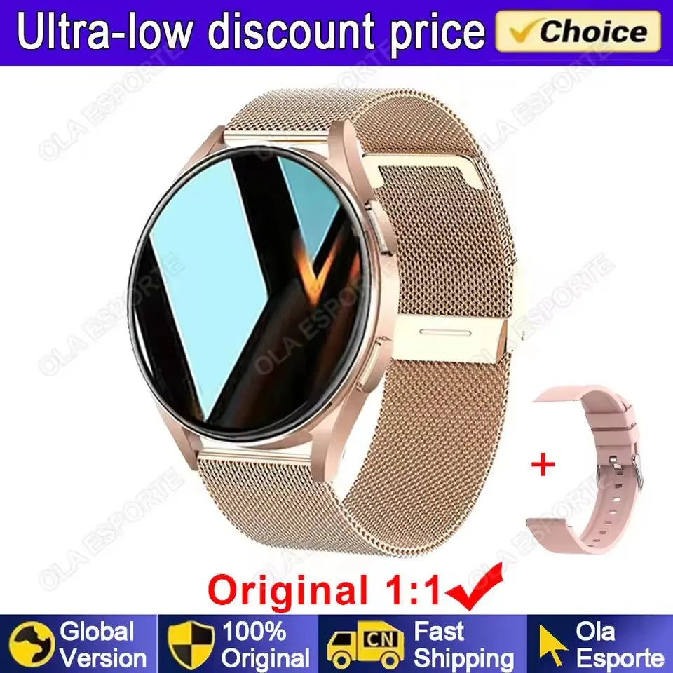 2026 New Women SmartWatch Bluetooth Call Lady Watches Sport Waterproof  Heart Rate  Sleep Smart Watch for  Women Present Gift