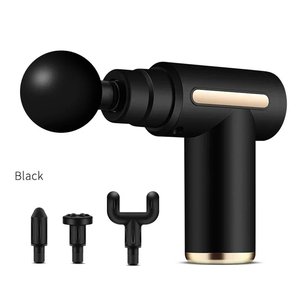 Fascia Gun Muscle Massagers Pistol Vibration Penetration Deep Tissue Massage Gun Shock Body Neck Massager Relaxation Treatment