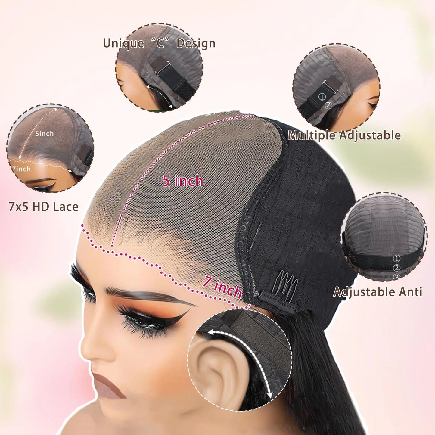 Glueless Wigs Human Hair Pre Plucked Pre Cut Loose Deep Wave Wig Lace Lace Big Wave Long Curly Hair Synthetic Headband