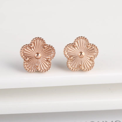 Hot Sale Stainless Steel Laser Five Leaf Flower Petal Adjustable Clover Bracelet Classic for Woman Girl Brand Jewelry Party Gift