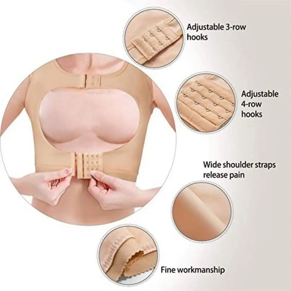 Anti Sagging Body Shaper Corset Shapewear Bustier Chest Posture Corrector Chest Gathered Breast Brace Up Bra Support Shaper