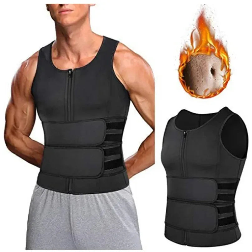 Body Shaper Mens Waist Corset Slimming Belt Belly Underwear Fat Burner Chest Abdominal Binder Sweating Man Reductive Girdle
