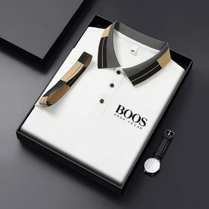 New Men'S Polo Shirt Short Sleeved Top, Casual, Fashionable, Breathable, Comfortable And Trendy Top