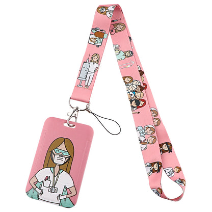 Medical Credential Holder Neck Strap Lanyards for Key ID Card Gym Phone Strap USB Badge Holder Rope Nurse Doctor Accessories