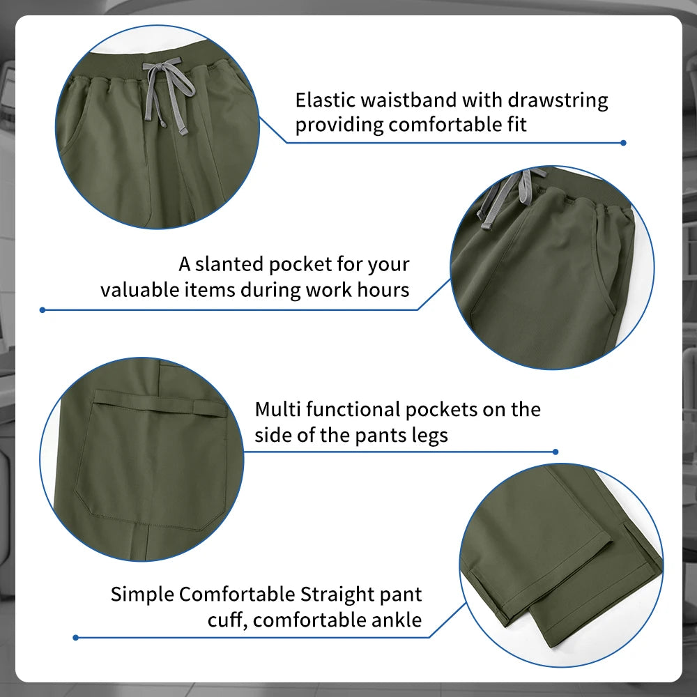 Pet Grooming Institution Room Scrubs Uniform Women Surgery Workwear Beauty Salon Work Clothes Nursing Scrub Medical Suits Unisex