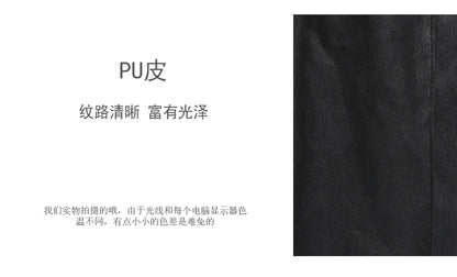 Lautaro Spring Autumn Extra Long Brown Pu Leather Trench Coat for Women Sashes Luxury Chic Overcoat Runway European Fashion 2024