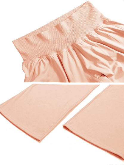 Women’s Yoga Wide Leg Pants High Waist Loose Fit Workout Trousers Casual Lounge Fitness Wear