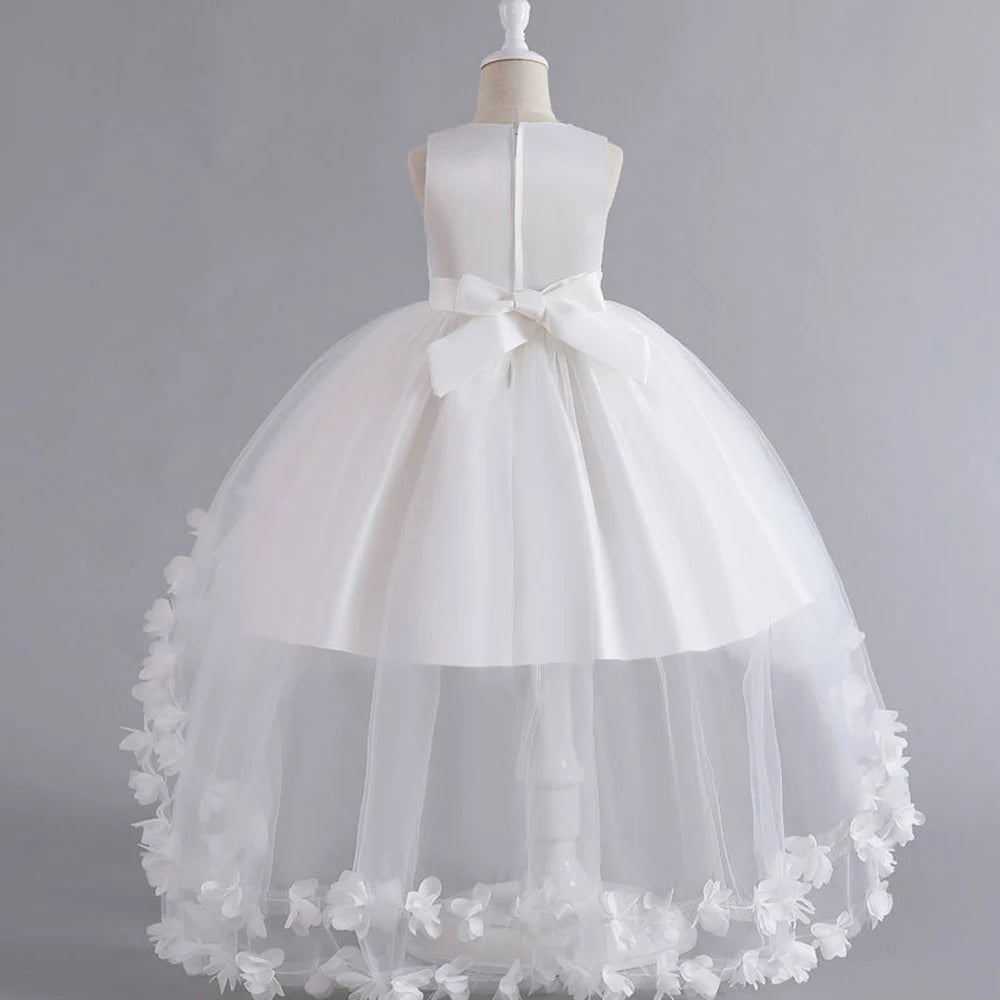 elegant dress for girls Wedding Party Dresses for Girls Bridesmaid Dress Formal  Long Gown Tailing Gala Birthday Pageant Prom Go