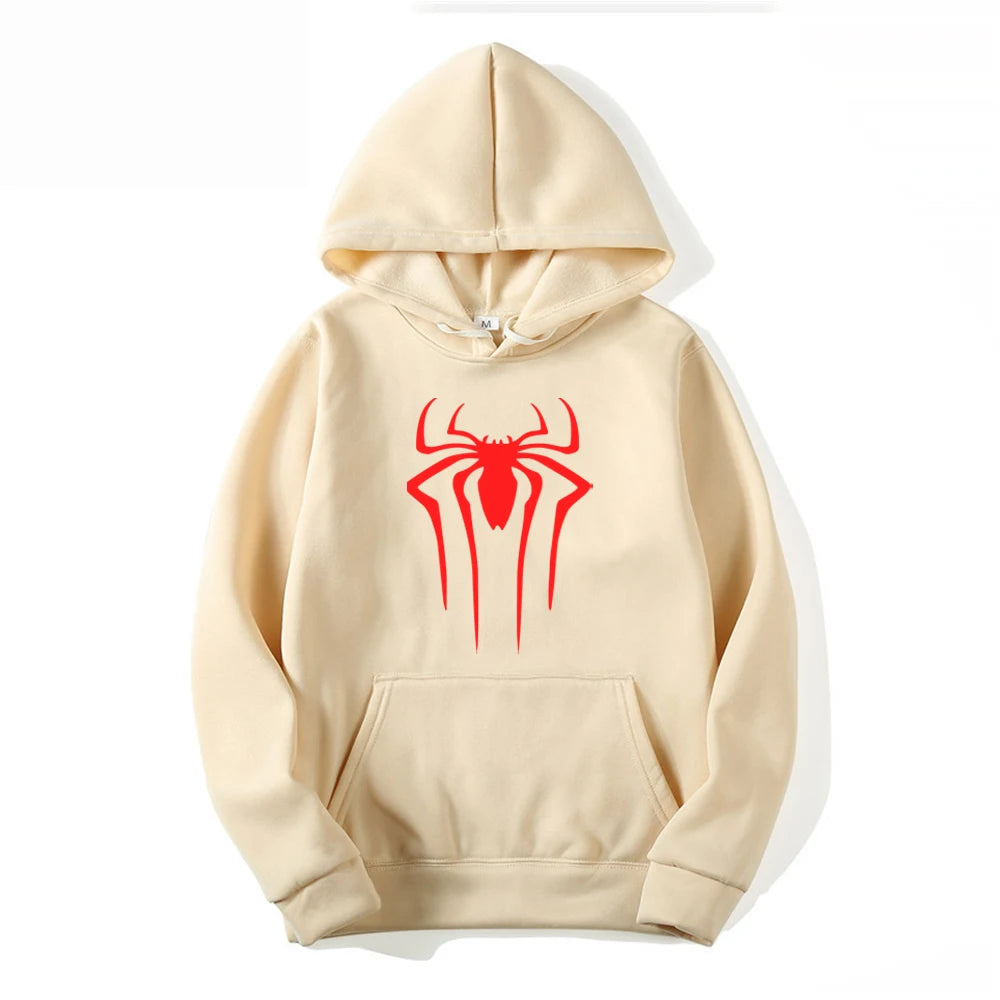 Fashion brand men's hoodie casual hoodie sportswear men's/women's top printed spider hoodie