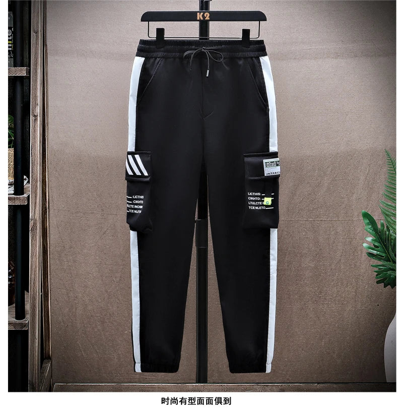 Autumn Casual Men Sets Two Pieces Fashion Korean Trend Hooded Jacket + Pants Spring Sweatshirt Sportswear Man Suit