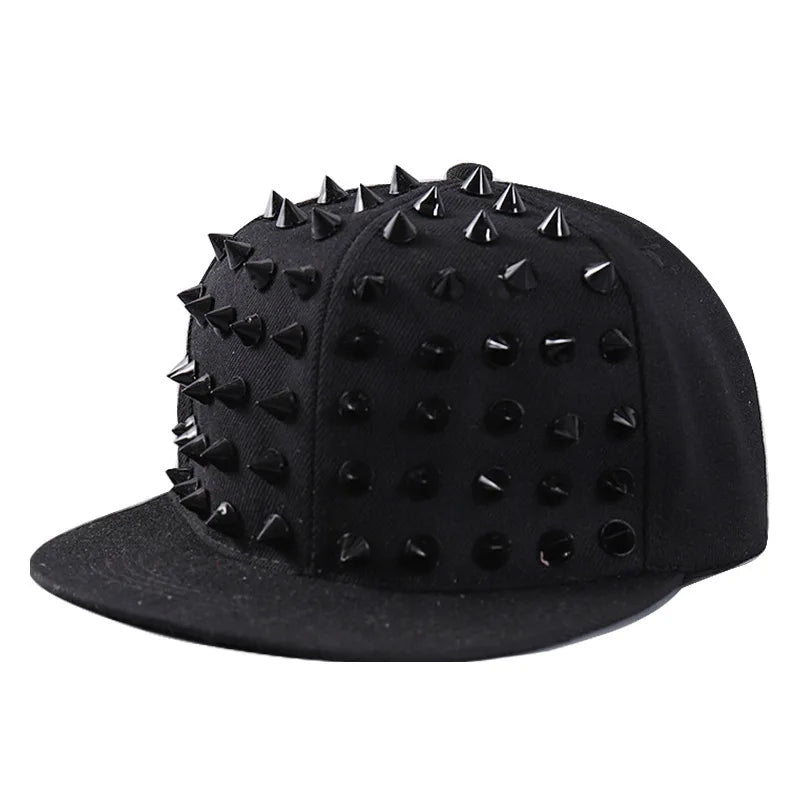 Street style rivet baseball cap for men and women,sun protection hat suitable for outdoor sports in spring and summer,adjustable