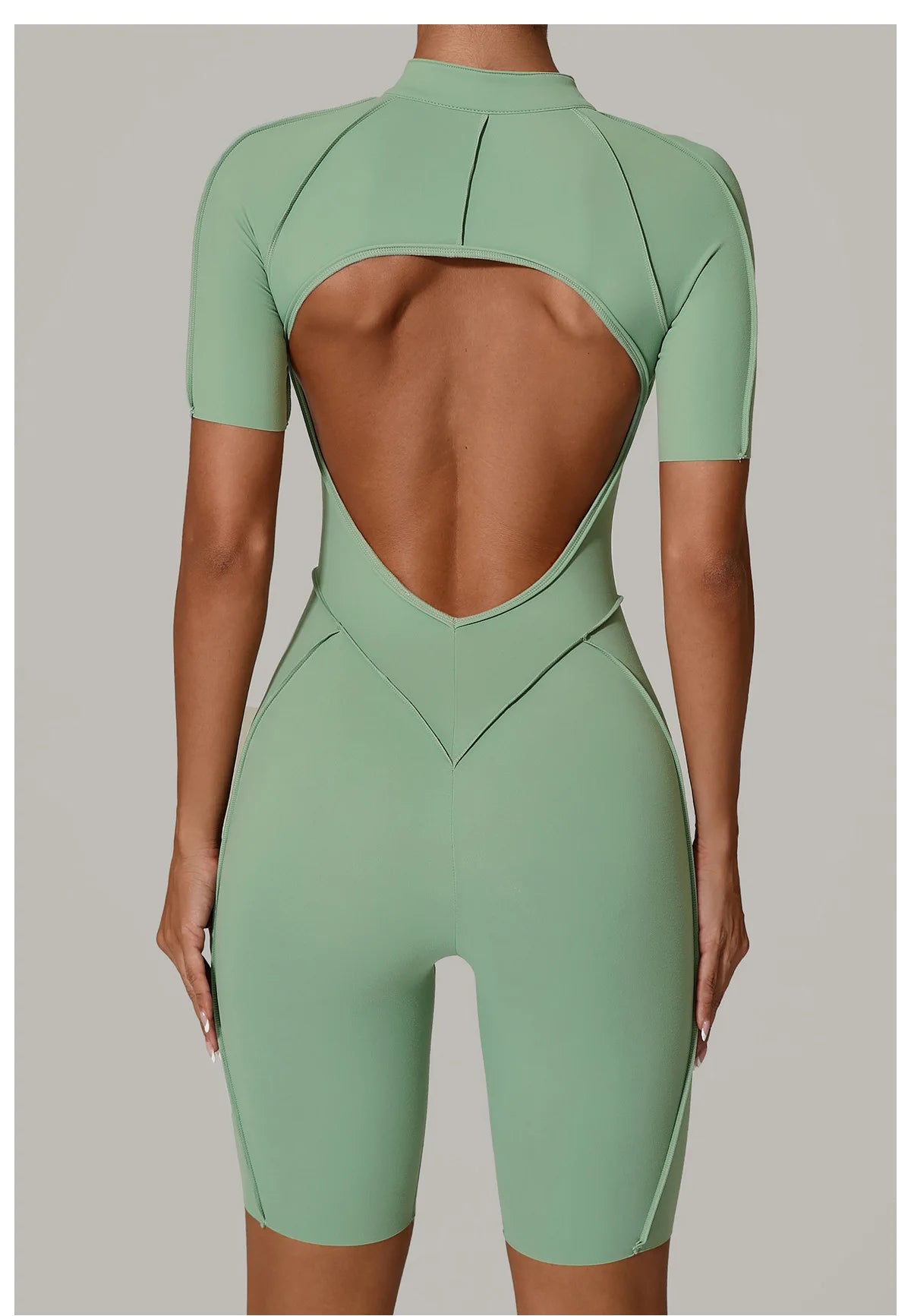 Gym Romper Women's Sports Jumpsuit Yoga Set Fitness Combination Lift Buttocks Bare Back High Elasticity Gym Sexy Sports Jumpsuit