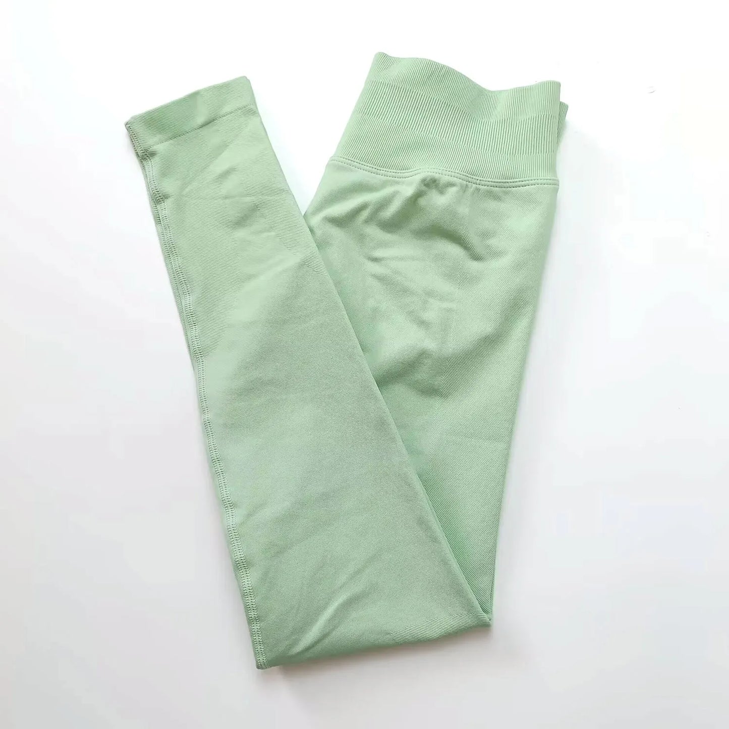 NCLAGEN Impact Leggings Women Seamless Sports Yoga Pants Low Ribbed Band Gym clothes Fitness Workout wear Scrunch Bum Tights