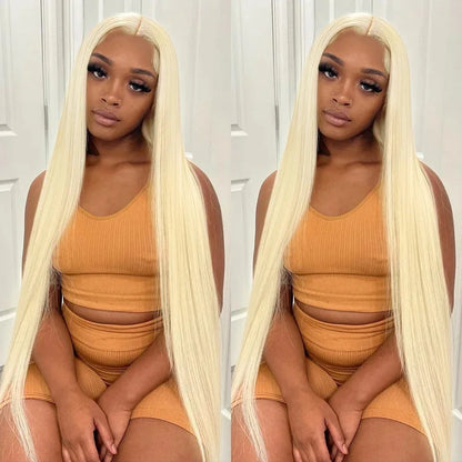 13x6 Hd Transparent Lace Frontal Wig Human Hair 30 Inch Blonde Straight Lace Front Wigs Human Hair 613 Bone Straight Colored Wig
