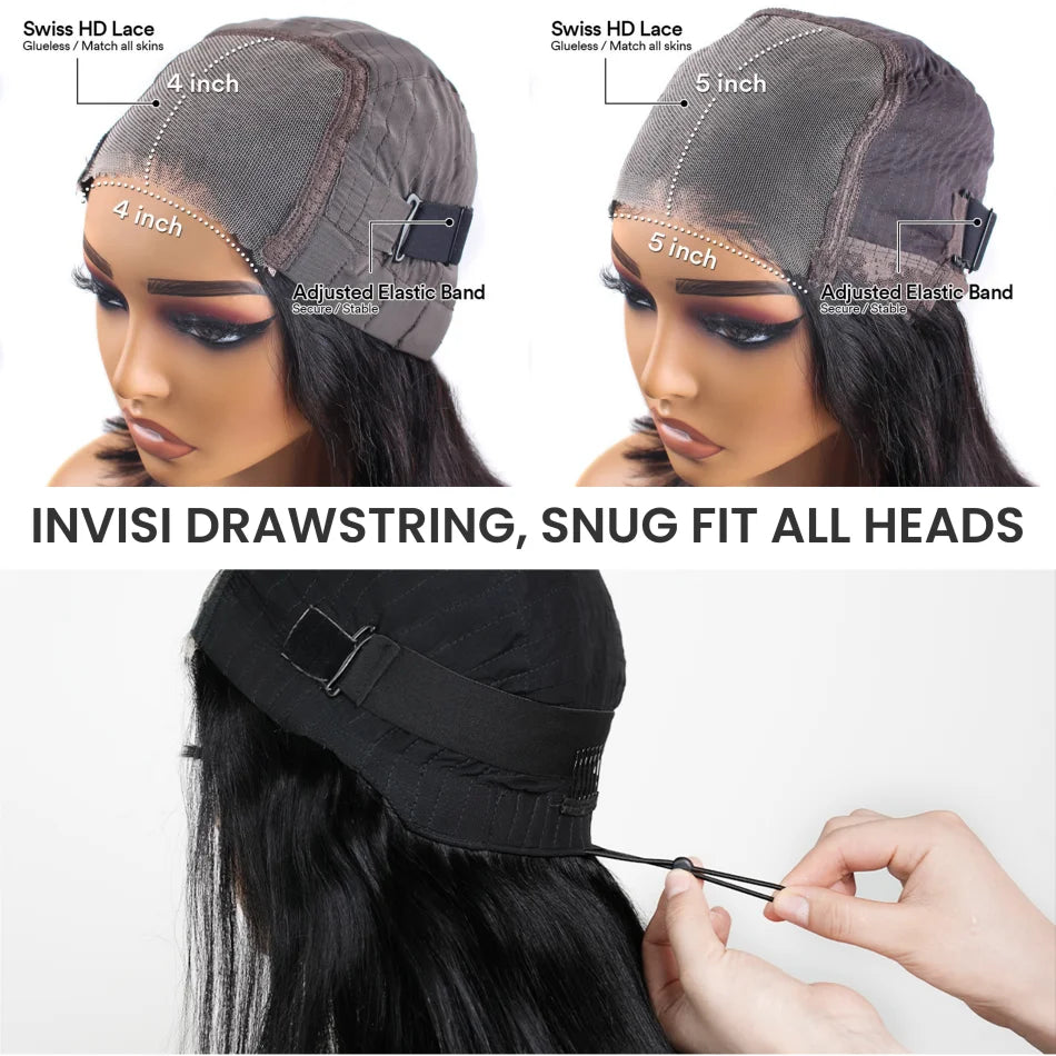 Body wave Wigs Glueless Wig Human Hair Ready To Wear 5x5 Lace Frontal Wig 4x4 Brazilian Closure Wig For Women Lace Front Wigs