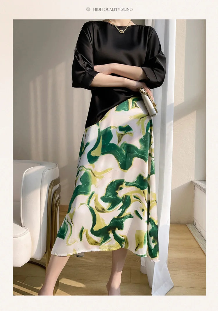 New In Summer Satin Silk Half-Sleeve Tee Tops Basic Solid Women‘s T-Shirt Casual O-neck Thin Shirts Ladies Loose Blouses