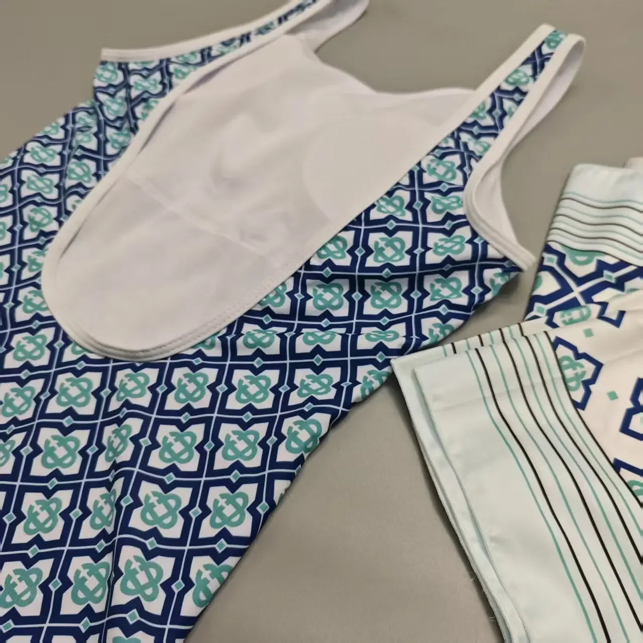 2025 Luxury Design Women's Scarf Swimsuits Italian Designer Brand Sexy Beach Scarf Bikini Set