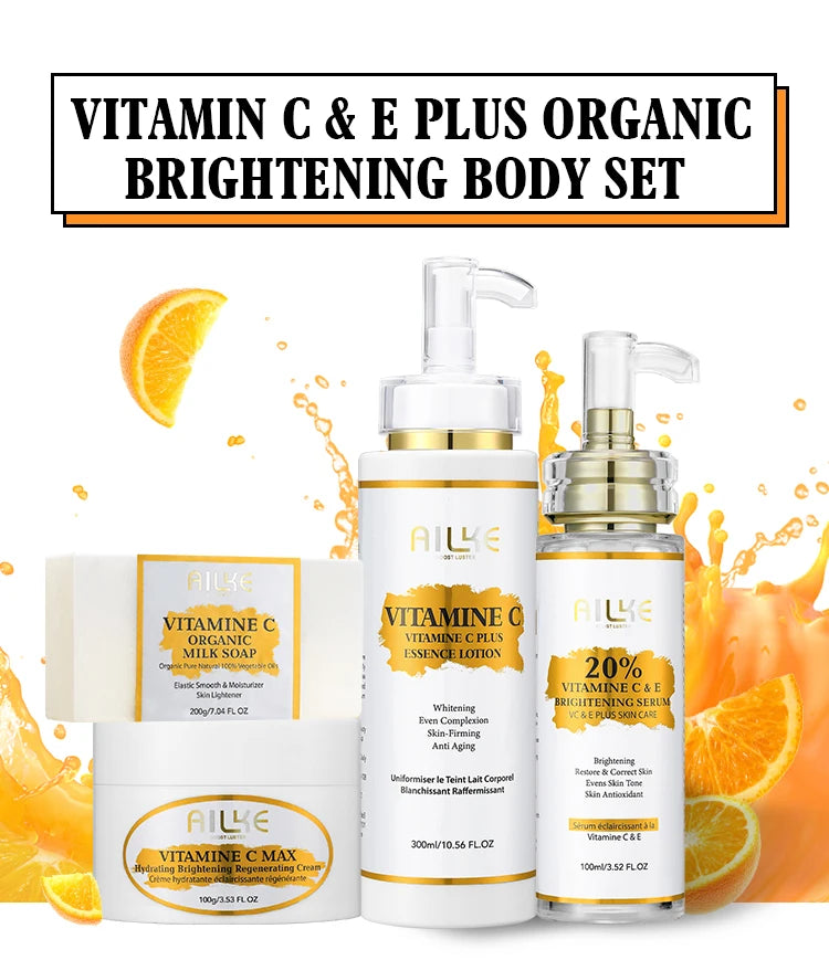 AILKE Vitamin C Whitening Serum, Remove Dark Spots, Moisturizing, Anti-Aging & Wrinkle, Beauty Skin Care Cosmetics