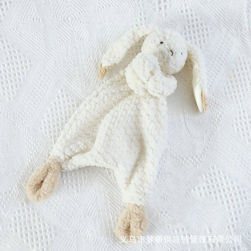 Personalized Embroidery Name Cute Rabbit Organic Cotton Soothing Towel Sleepping Doll for Baby Shower Birth Gift Autumn 2025