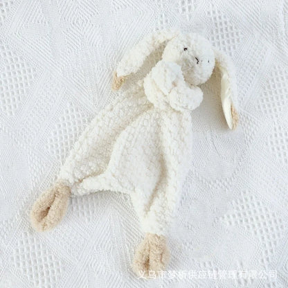 Personalized Embroidery Name Cute Rabbit Organic Cotton Soothing Towel Sleepping Doll for Baby Shower Birth Gift Autumn 2025