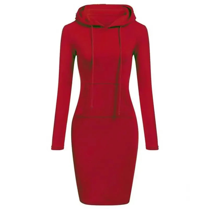 Autumn - Ready Ladies Hooded Dresses Blending Hoodie and Sweatshirt Elements for Fashionable Women's Wardrobe