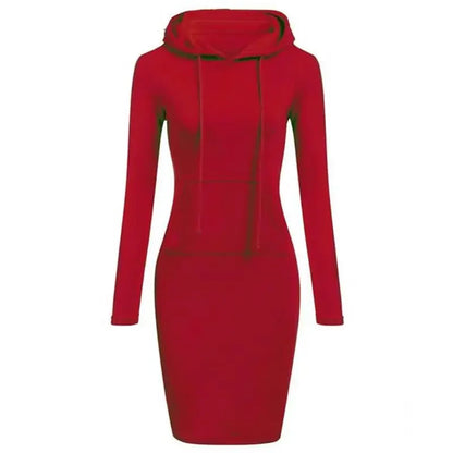 Autumn - Ready Ladies Hooded Dresses Blending Hoodie and Sweatshirt Elements for Fashionable Women's Wardrobe
