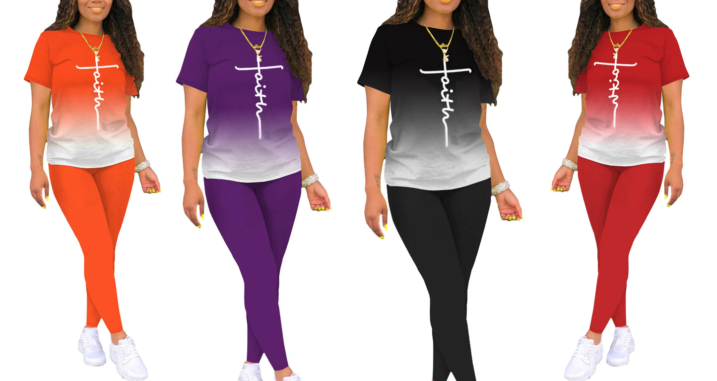 Two Piece Outfits for Women Summer Short Set 2 Piece Outfits Jogger Track Suits Sweatsuits for Women Short Sleeve