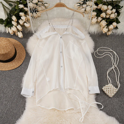 Japanese Kimono V-neck Printed Flower Bow Waist Shaping Cardigan Dress Women Clothing Loose Long Sleeve Vintage Sexy Lace-up New